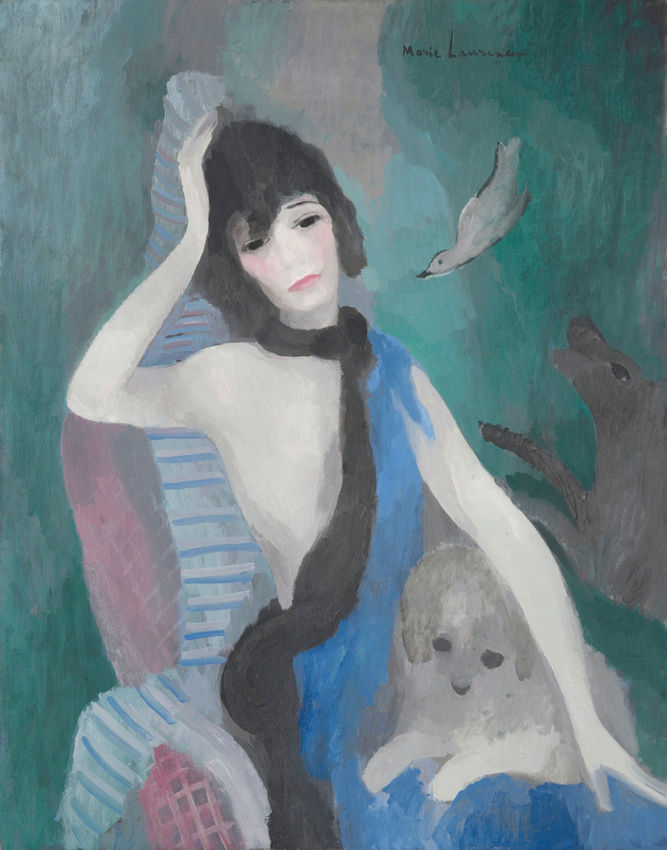 Portrait of Mademoiselle Chanel (1923) - Marie Laurencin Tablo