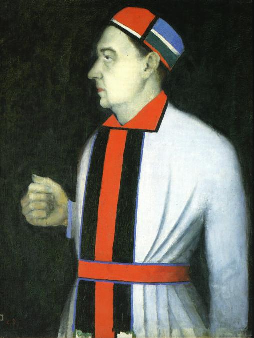 Portrait of Man (1933) - Kazimir Malevich Tablo