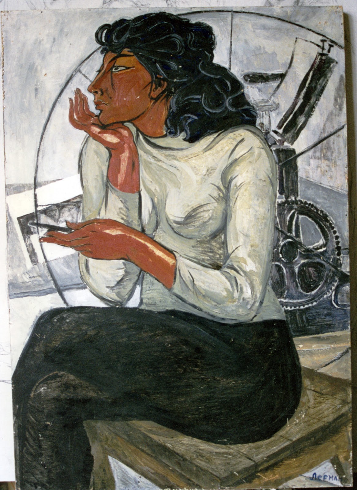 Portrait of Manzar Ageeva - Zoe Lerman Tablo