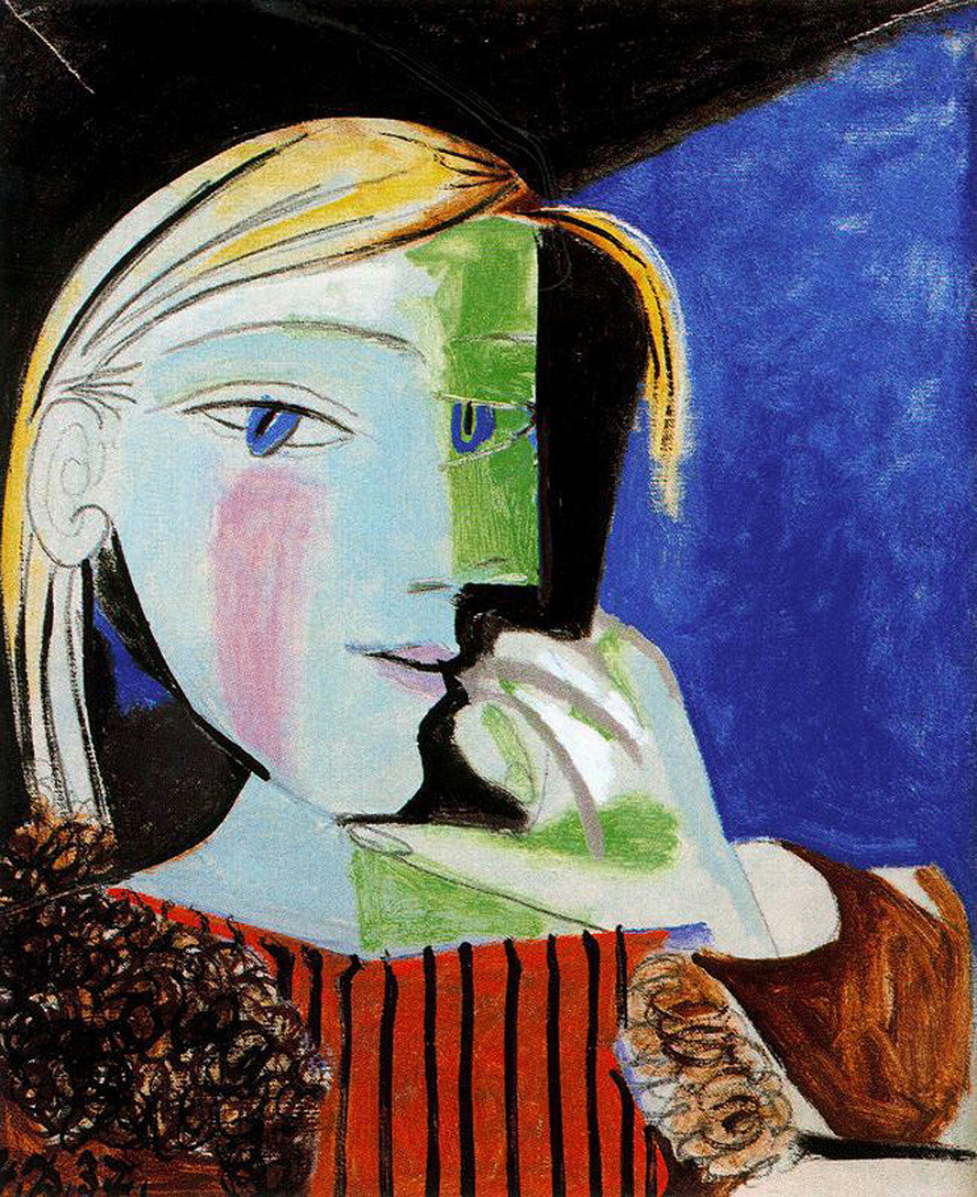 Portrait of Marie Thérèse Walter (1937) - Pablo Picasso Tablo