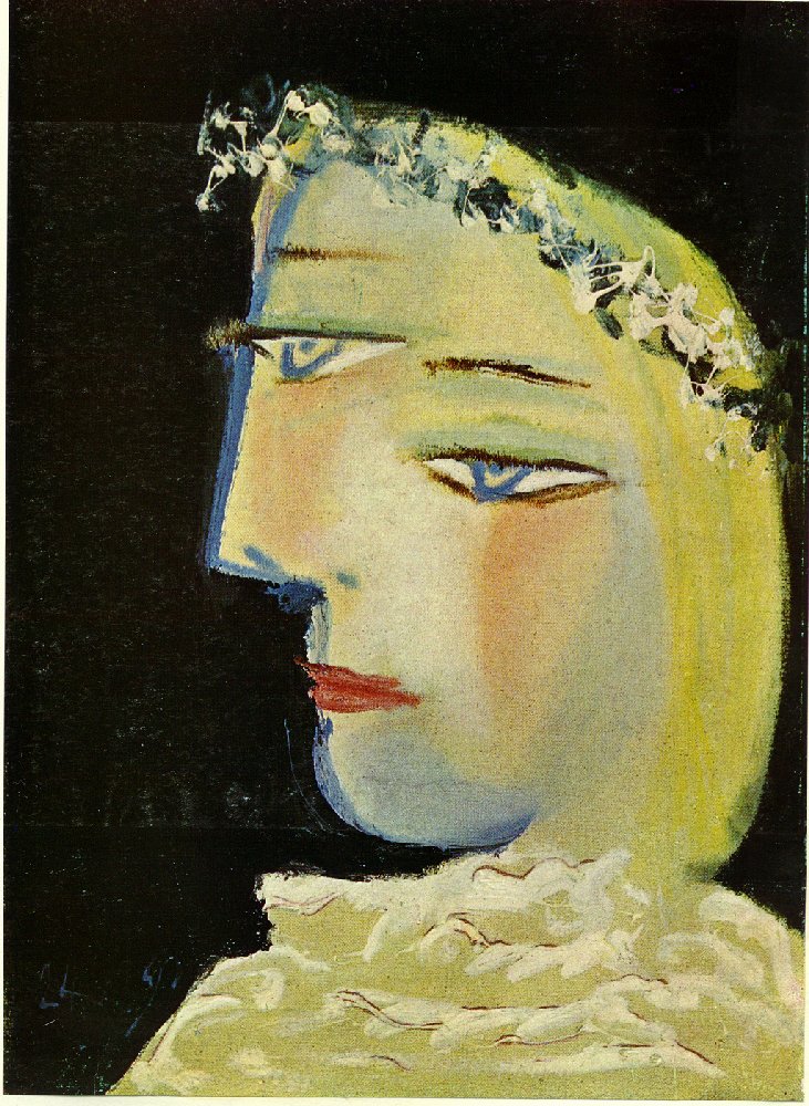 Portrait of Marie Therese (1937) - Pablo Picasso Tablo