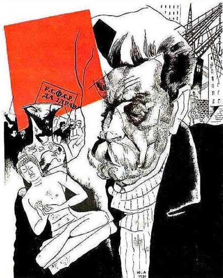 Portrait of Maxim Gorky (1920) – Jury Annenkov Tablo