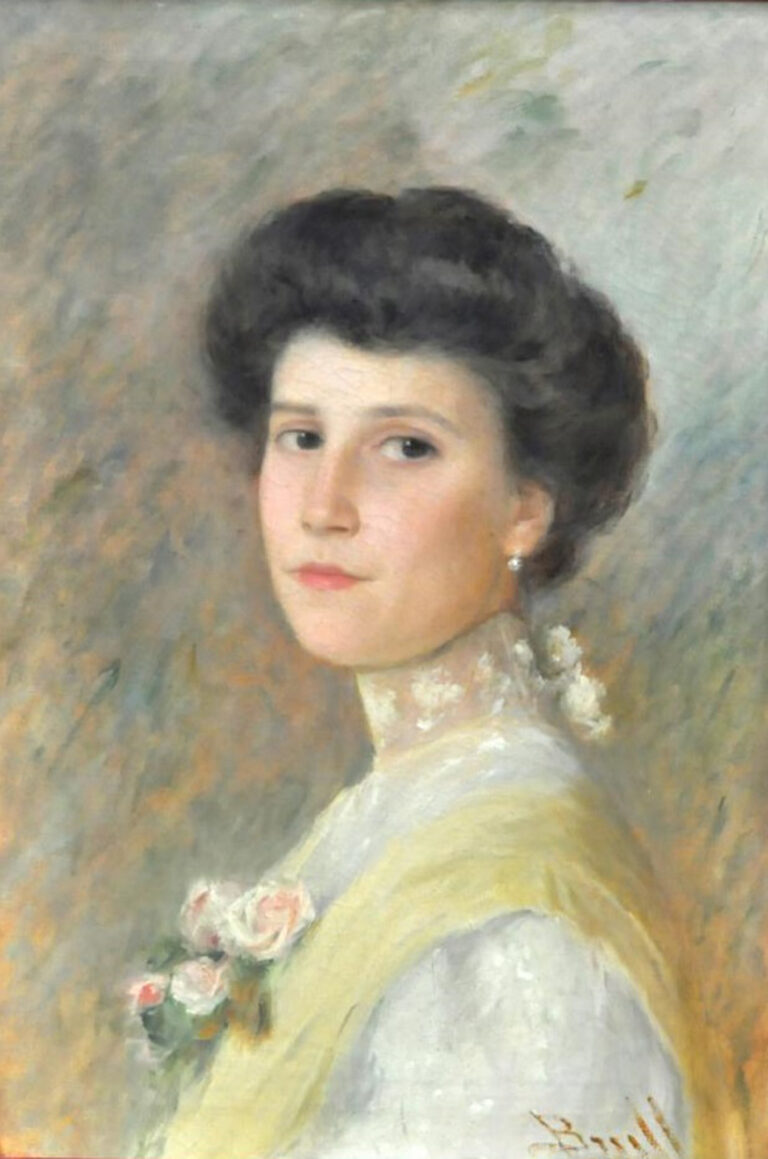 Portrait of Miss Asunción Bartrina – Joan Brull Tablo