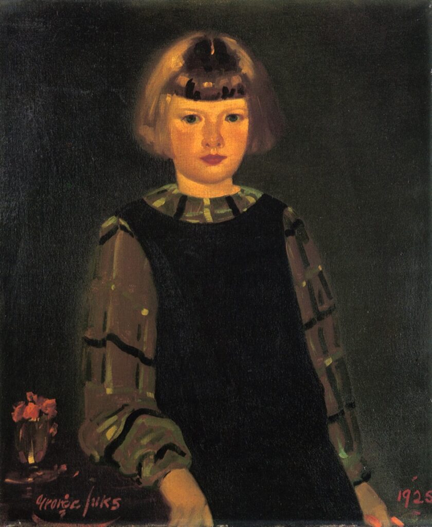 Portrait of Miss Ruth Breslin (1925) - George Luks Tablo