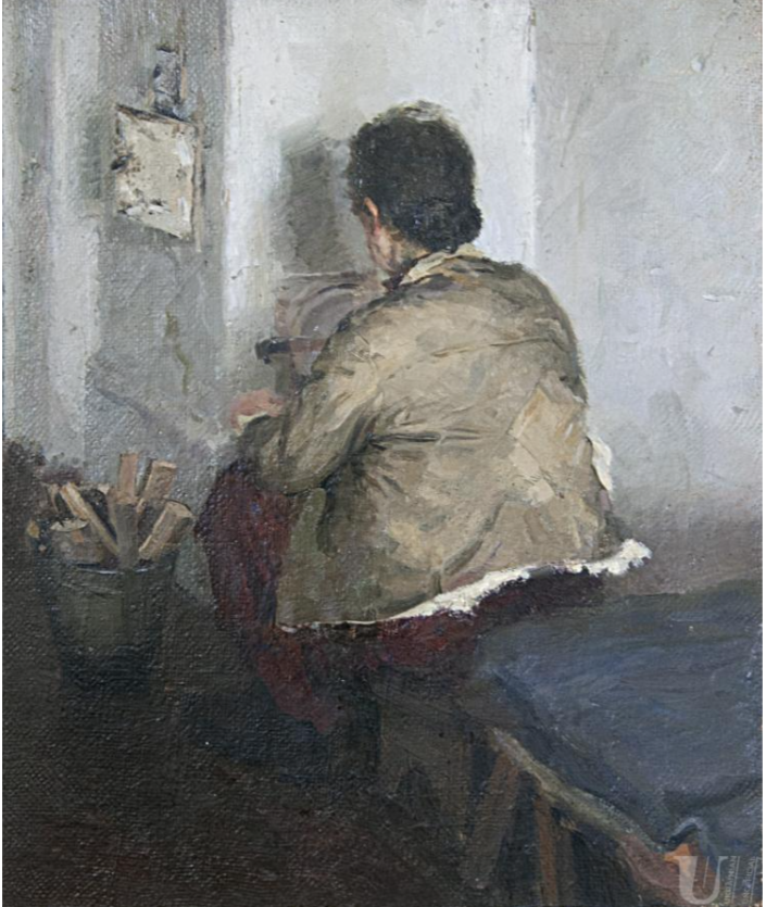 Portrait of Mother (1953) - Vilen Barsky Tablo