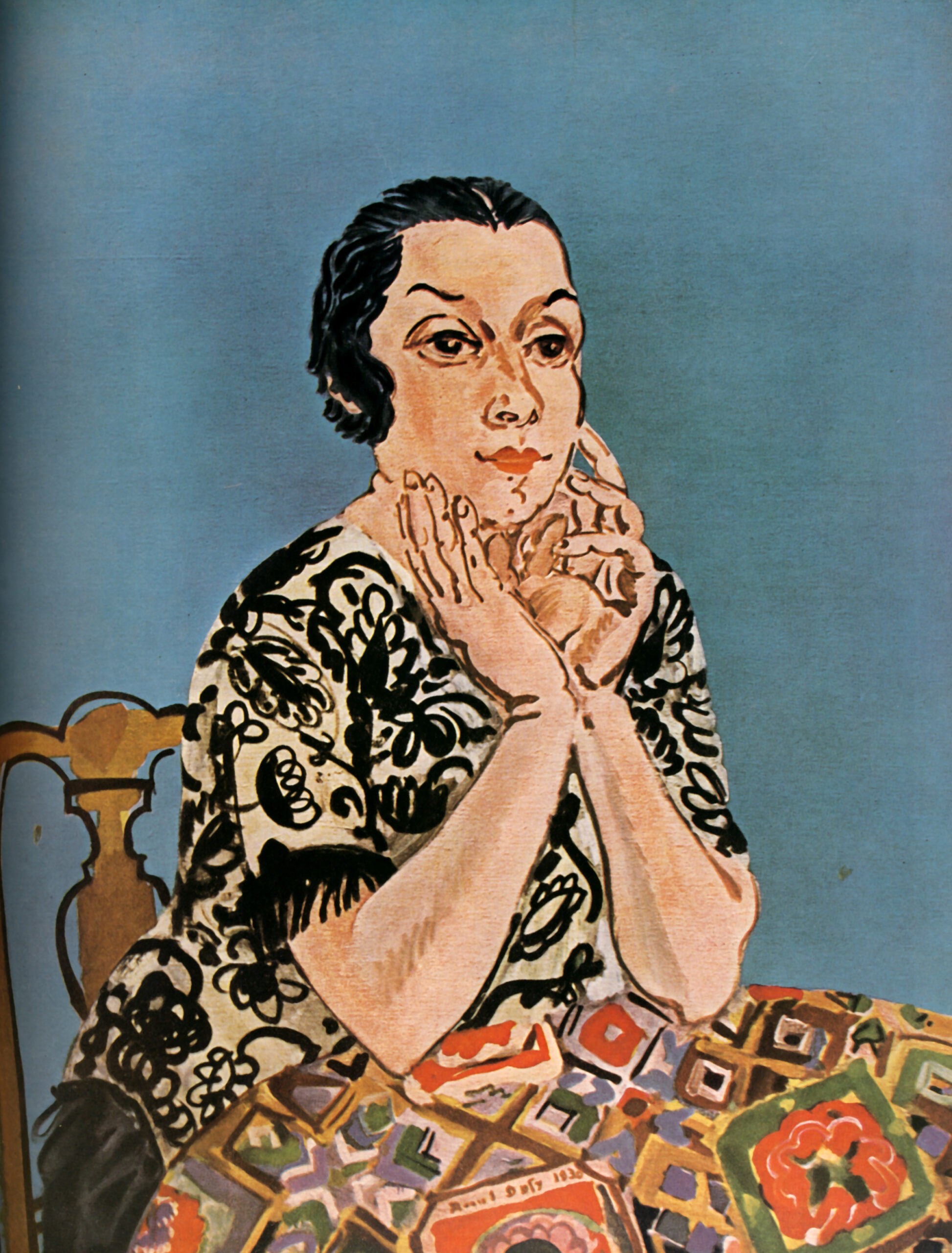 Portrait of Mrs. Dufy (1930) - Raoul Dufy Tablo