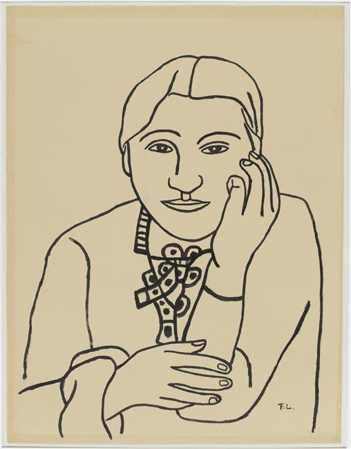 Portrait of Nadia - Fernand Léger Tablo