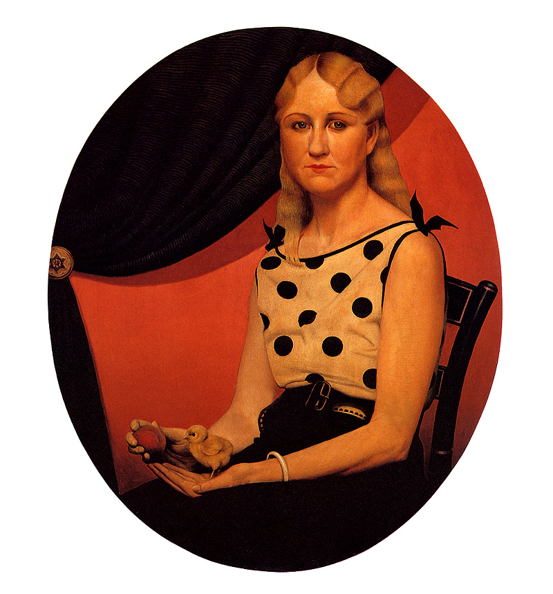 Portrait of Nan (1933) - Grant Wood Tablo