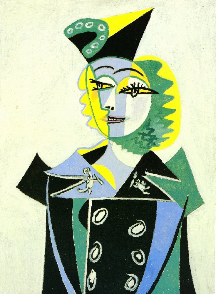Portrait of Nusch Éluard (1937) - Pablo Picasso Tablo