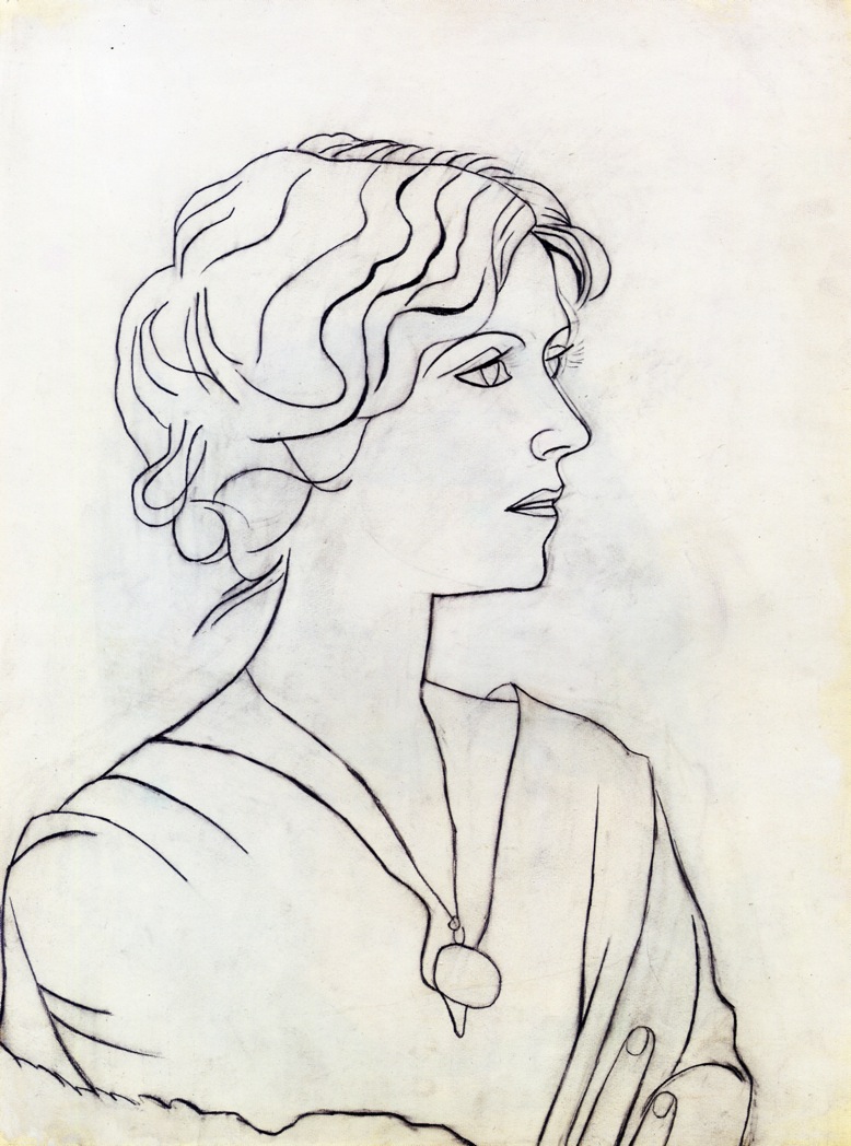 Portrait of Olga (1920) - Pablo Picasso Tablo