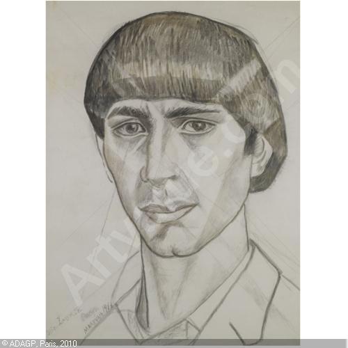 Portrait of Osip Zadkine - Marevna (Marie Vorobieff) Tablo