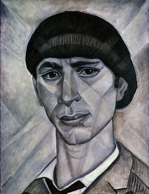 Portrait of Ossip Zadkine - Marevna (Marie Vorobieff) Tablo