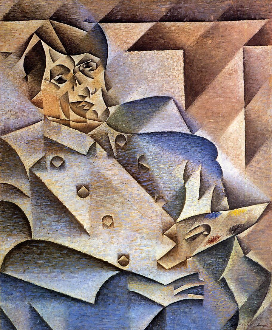 Portrait of Pablo Picasso (1912) - Juan Gris Tablo