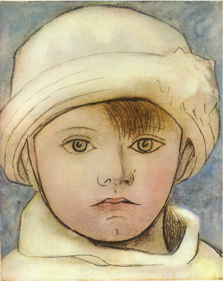 Portrait of Paulo, artist's son (1923) - Pablo Picasso Tablo