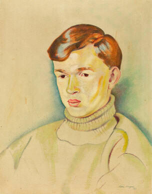 Portrait of Robert Erwin (1953) - Rita Angus Tablo