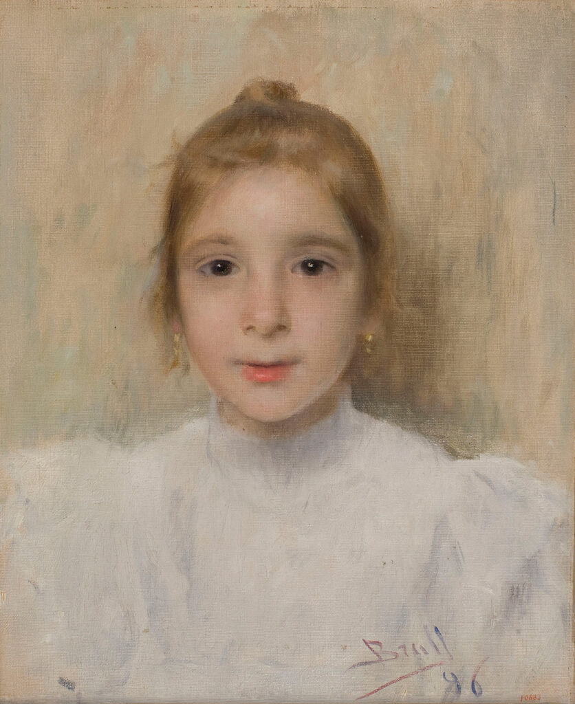 Portrait of Rosó Galià as a child (1896) - Joan Brull Tablo