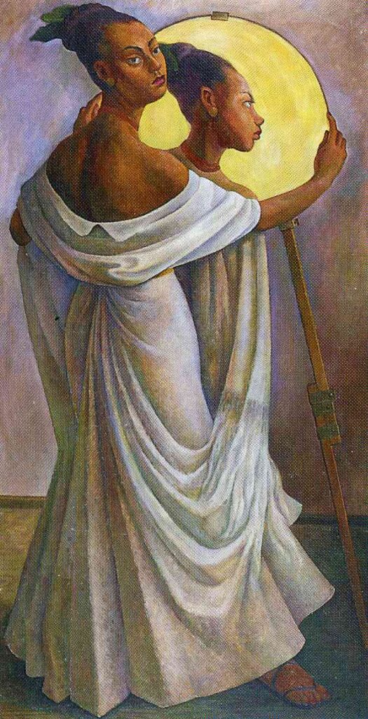 Portrait of Ruth Rivera (1949) – Diego Rivera Tablo