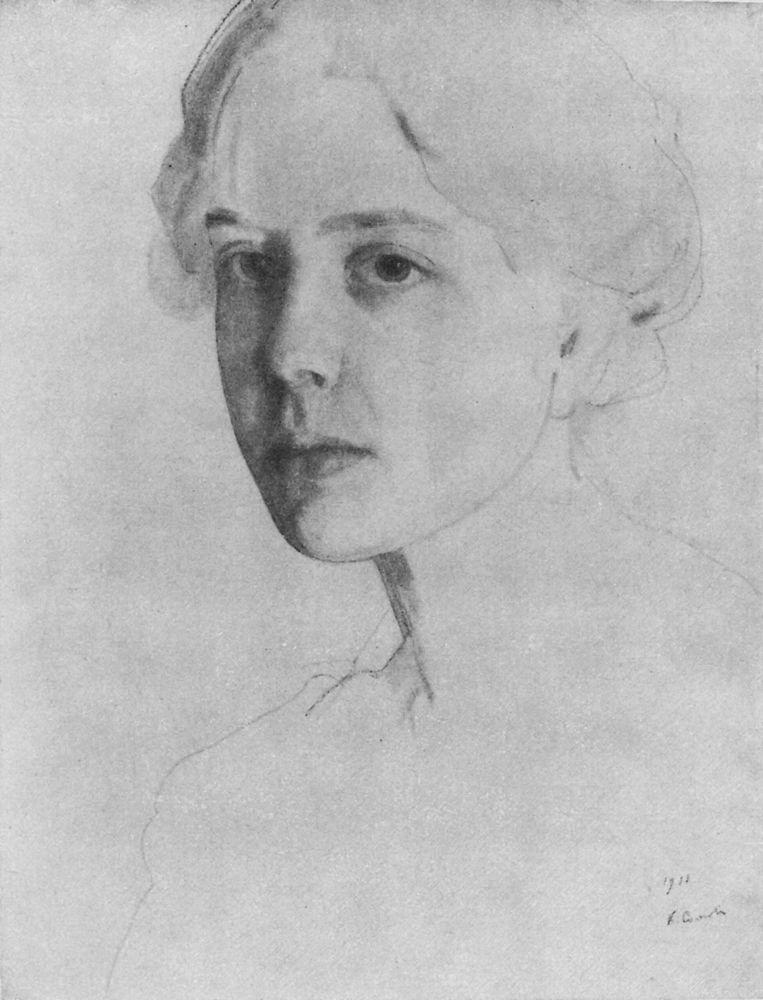 Portrait of S. Zvantseva (1911) – Konstantin Somov Tablo