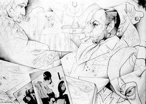 Portrait of S.V Balabanov (1918) – Jury Annenkov Tablo