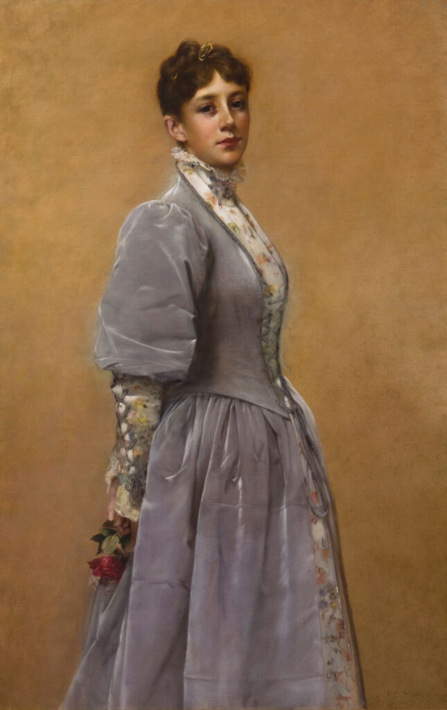 Portrait of Sadie P. Waters (1888) - Francis Davis Millet Tablo