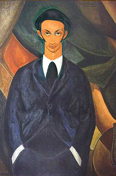 Portrait of Salvador Dalí (1924) - Carlos Quizpez Asín Tablo