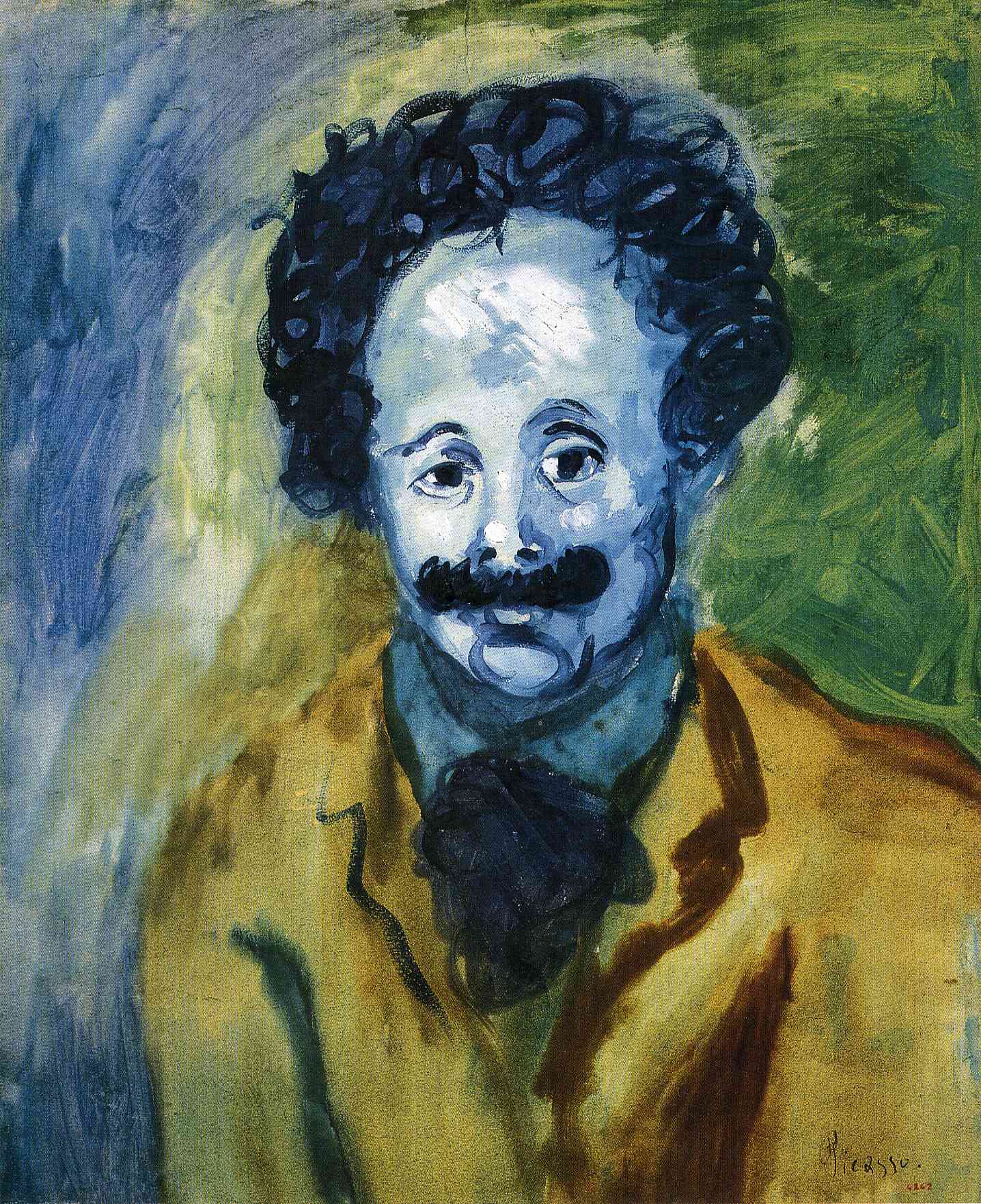 Portrait of Sebastia Junyer Vidal (1902) - Pablo Picasso Tablo