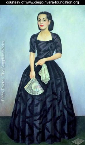 Portrait of Senora Dona Evangelina Rivas de LaChica (1949) – Diego Rivera Tablo