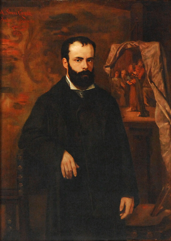 Portrait of Simó Gómez (1880) - Joan Brull Tablo