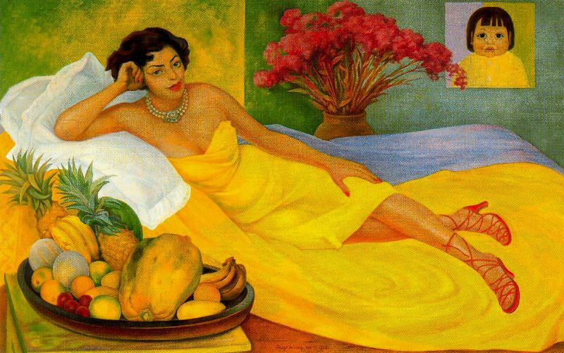 Portrait of Sra. Dona Elena Flores de Carrillo (1953) – Diego Rivera Tablo