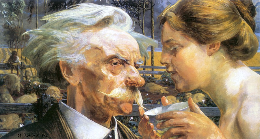 Portrait of Stanislaw Bryniarski - Jacek Malczewski Tablo
