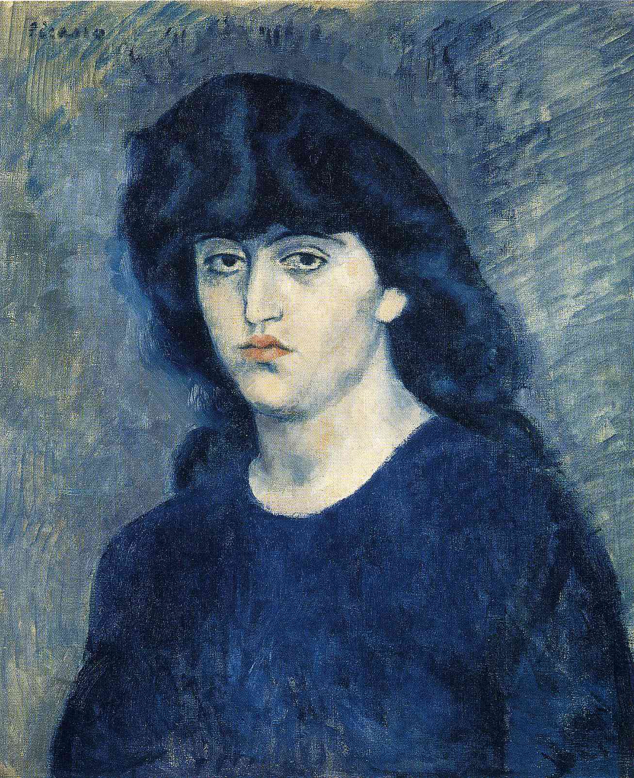 Portrait of Suzanne Bloch (1904) - Pablo Picasso Tablo