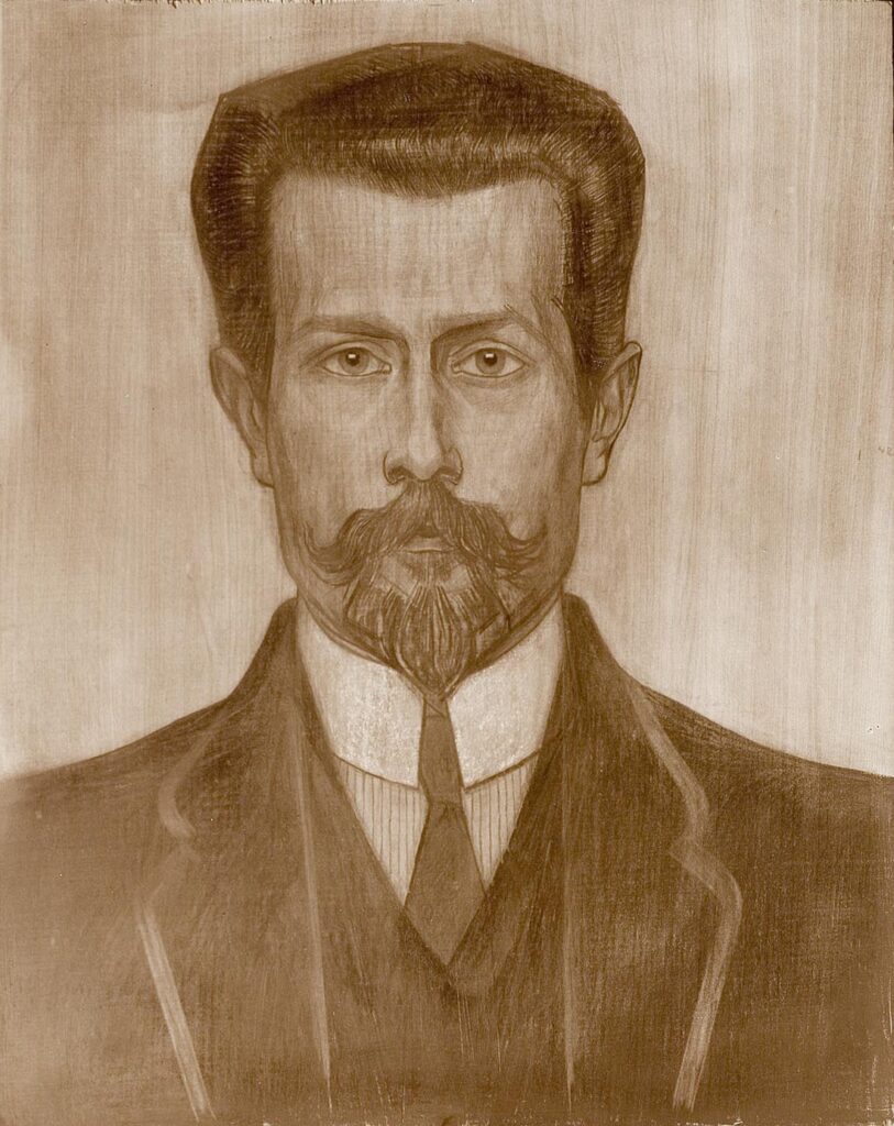 Portrait of Theo Neuhuys (1919) - Jan Toorop Tablo