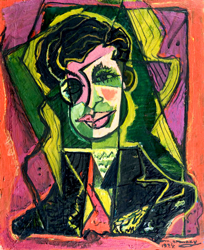 Portrait of Tristan Tzara (1924) - M. H. Maxy Tablo
