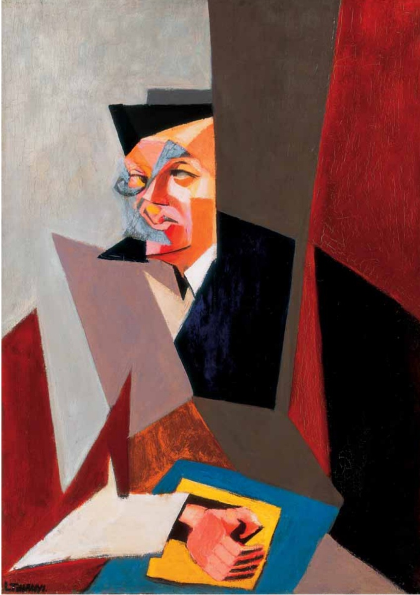 Portrait of Tristan Tzara (1927) - Lajos Tihanyi Tablo
