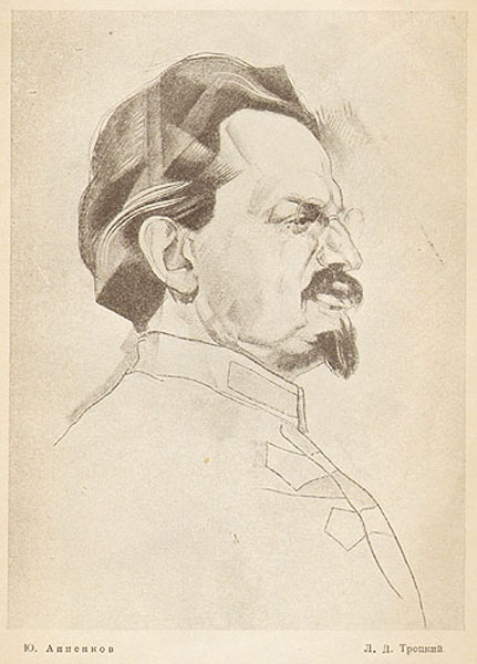 Portrait of Trotsky (1926) – Jury Annenkov Tablo