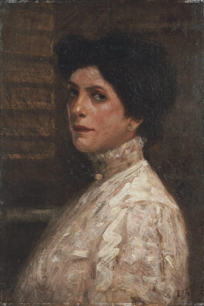 Portrait of Western Woman - Fujishima Takeji Tablo