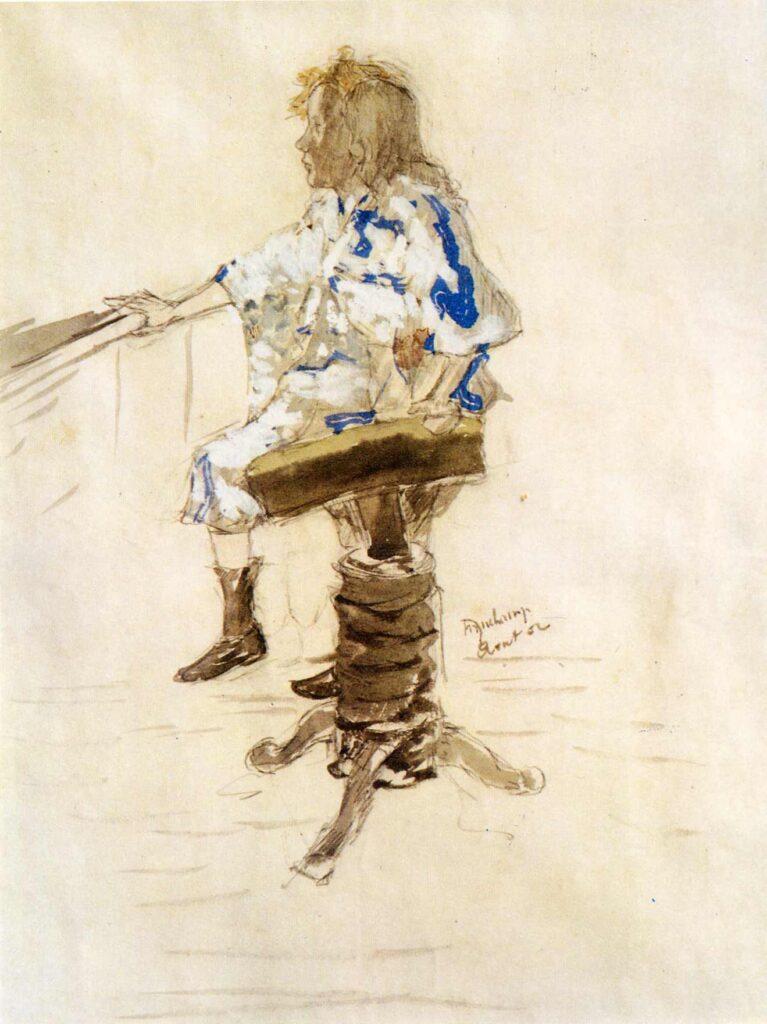 Portrait of Yvonne Duchamp (1901) - Marcel Duchamp Tablo