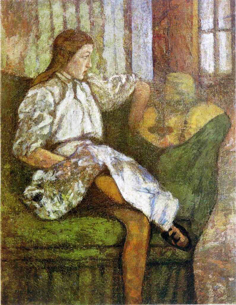 Portrait of Yvonne Duchamp (1907) – Marcel Duchamp Tablo