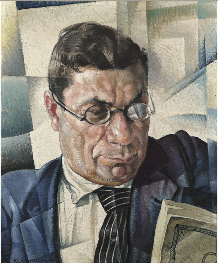 Portrait of Z. I. Grzhebin (1919) – Jury Annenkov Tablo