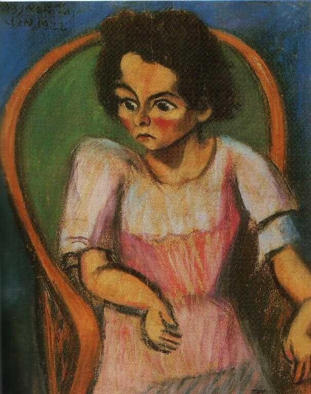 Portrait of a Child - Lajos Tihanyi Tablo