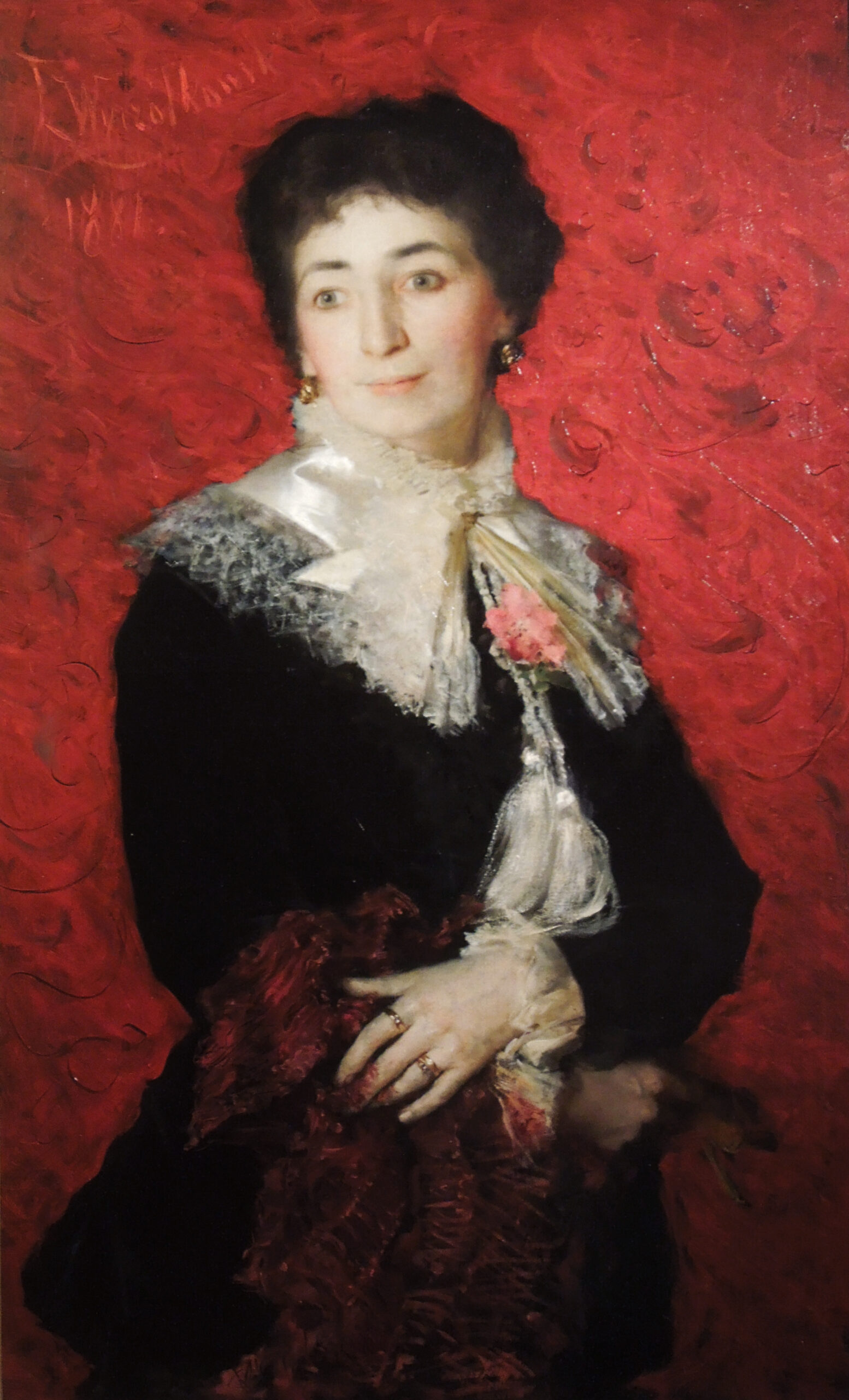 Portrait of a Lady (1881) - Leon Wyczółkowski Tablo