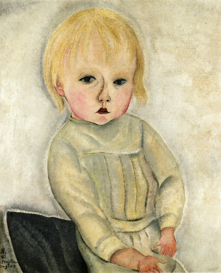Portrait of a Little Girl (1918) – Tsuguharu Foujita Tablo