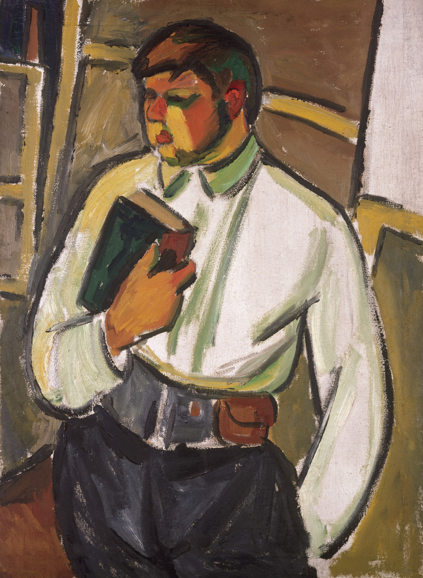 Portrait of a Man (1910) - Mikhail Larionov Tablo