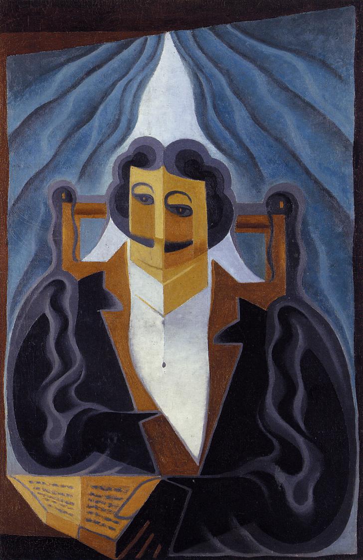 Portrait of a Man (1923) - Juan Gris Tablo