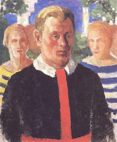 Portrait of a Man (1933) - Kazimir Malevich Tablo