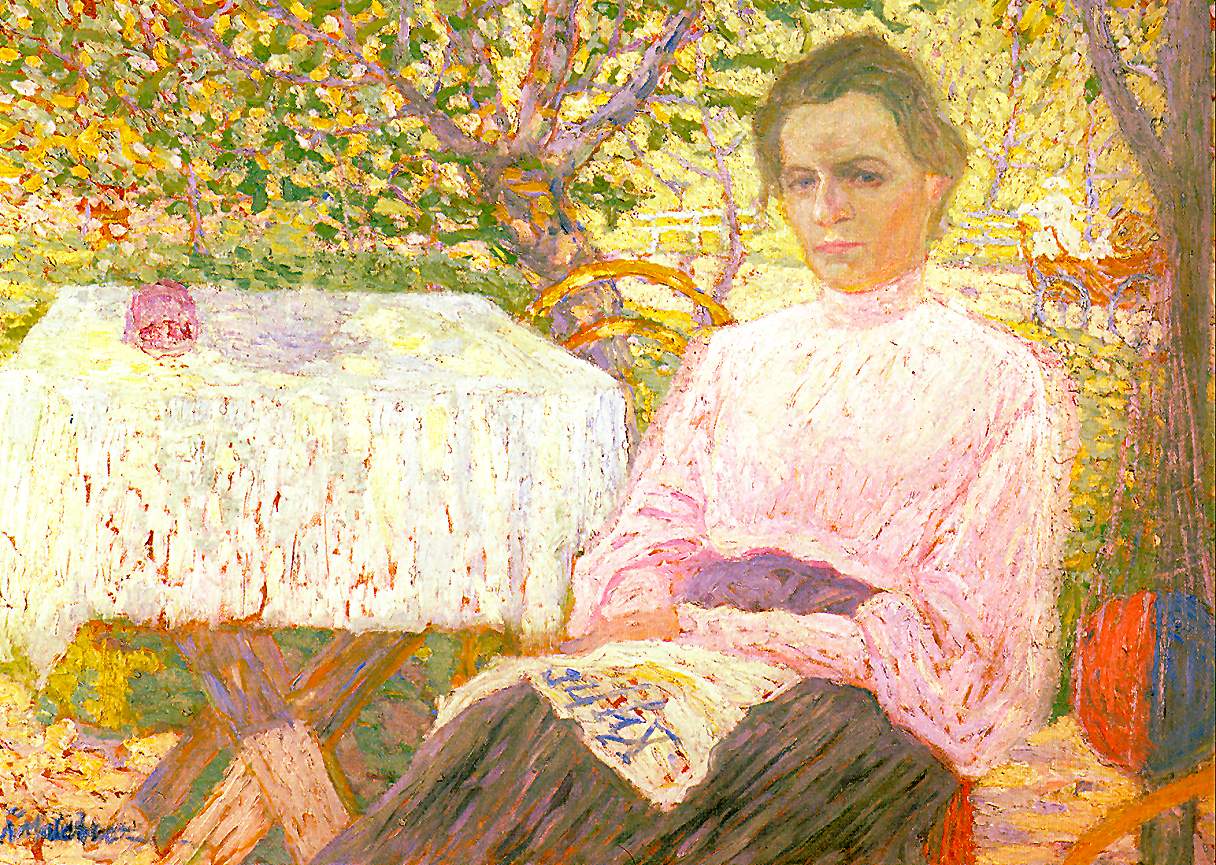 Portrait of a Member of the Artist's Family (1906) - Kazimir Malevich Tablo