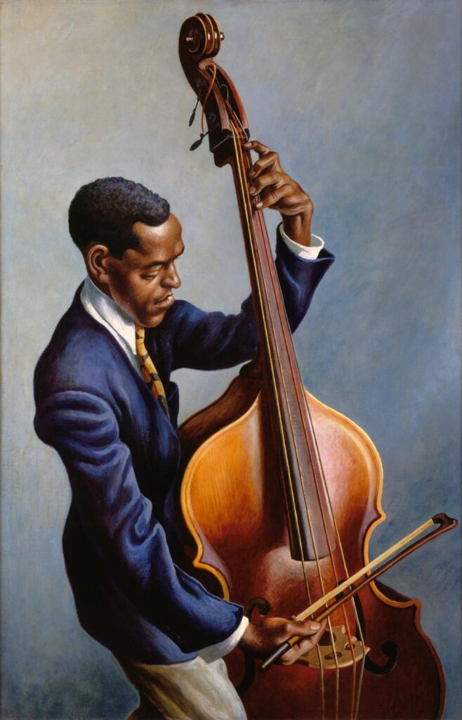 Portrait of a Musician (1949) - Thomas Hart Benton Tablo