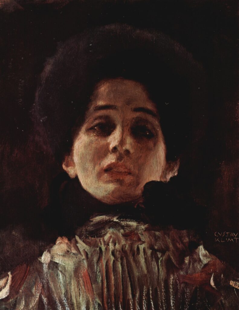 Portrait of a Woman (1898) - Gustav Klimt Tablo