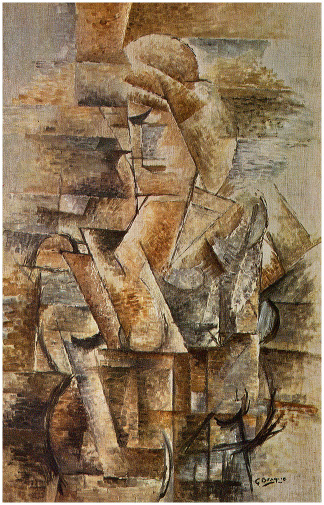 Portrait of a Woman (1911) - Georges Braque Tablo