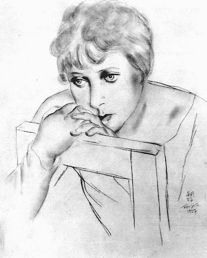 Portrait of a Woman (1927) – Tsuguharu Foujita Tablo